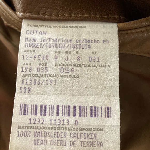 Hugo Boss leather blazer - Picture 2 of 3